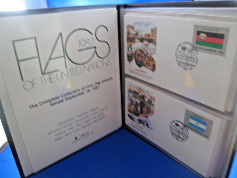 FLAGS OF THE UNITED NATIONS - 1986 & 1987 - FDCs