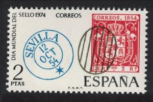 Spain World Stamp Day 1974 MNH SG#2237