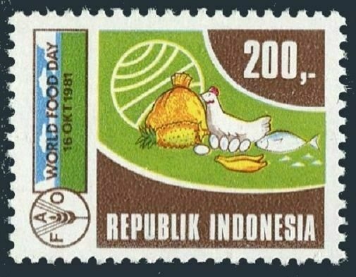 Indonesia 1135,MNH.Michel 1028. FAO.World Food Day 1981.