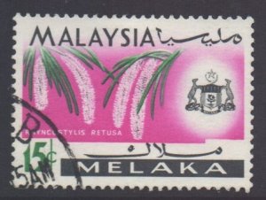 Malaya Malacca Scott 72 - SG66, 1965 Flowers 15c used