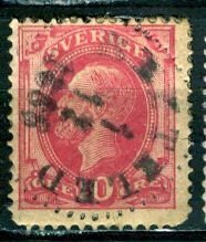 Sweden; 1885: Sc. # 39: Used Cpl. Set