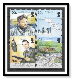 South Georgia #324-327 Duncan Carse Set MNH