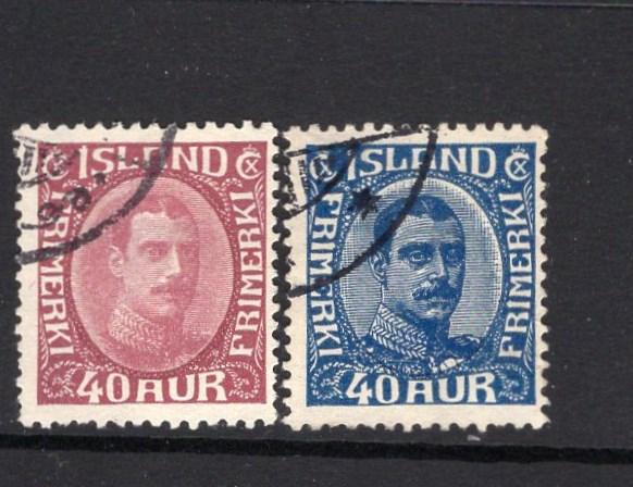 Iceland Scott 123 &124  used Scott CV$ 18.00