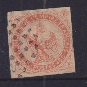 FRANCE, COLONIES, GENERAL, 1859 Eagle, 40c. Orange, used.
