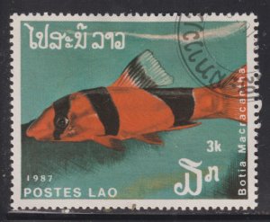 Laos 820 Botia Macracantha 1987