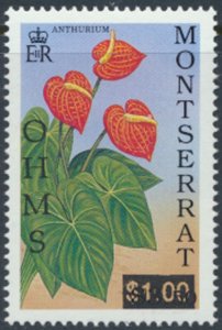 Montserrat  SC# O103 MNH   Birds surcharge OPT OHMS  see details & scans