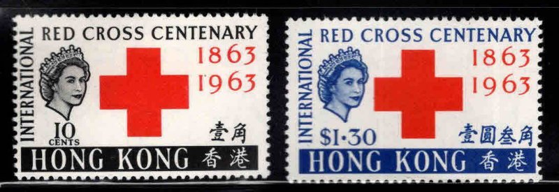 HONG KONG Scott 219-220 MH* 1963 Red Cross set