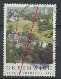 Great Britain SG 1256 - Used - Greenwich Meridian