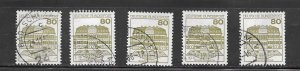 Germany #1312 Lot of 5 stamps (my4) Collection / Lot