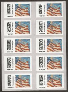 US CVP91 Flag at Dusk Kiosk ATM forever sheet (10 stamps) MNH 2014