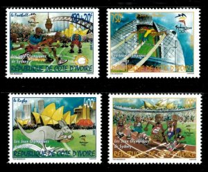 Ivory Coast 2000 - Sydney Summer Olympics - Set of 4v - Scott 1081-84 - MNH