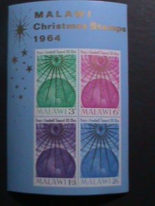 MALAWI-1964-SC#21a  CHRISTMAS SHEET-:STAR OF BETHLEHEM OVER WORLD-MNH S/S-VF