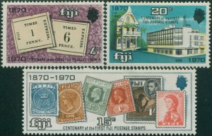 Fiji 1970 SG432-434 Stamp Centenary set MNH