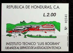 HONDURAS Sc 362 NH SOUVENIR SHEET OF 1990 - TECH INSTITUTE