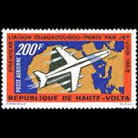 BURKINA FASO 1963 - Scott# C8 Jet Plane Set of 1 NH