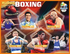 Stamps. Olympic Games Rio 2016 Boxing 2020 year, 1+1 sheets  perforated  NEW