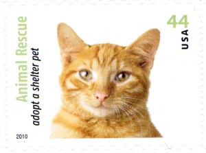 US 2010 Sc #4460 - Orange Tabby Cat - MNH**  single