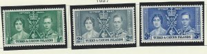 Turks and Caicos Islands  mh  sc  75-77