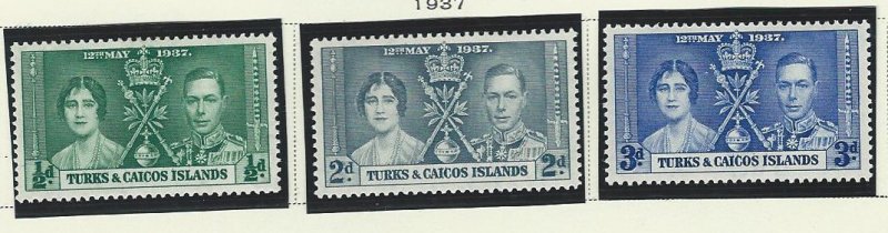 Turks and Caicos Islands  mh  sc  75-77
