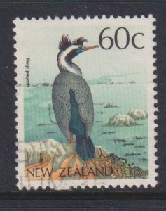 New Zealand  #926  used 1988  birds  60c