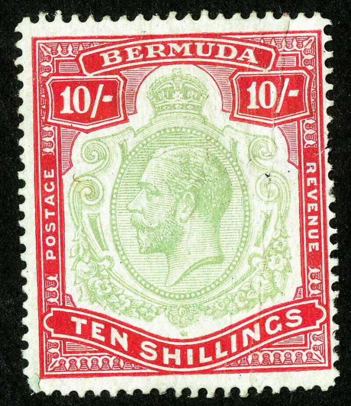 Bermuda Stamps # 58 Unused Scott Value $225.00