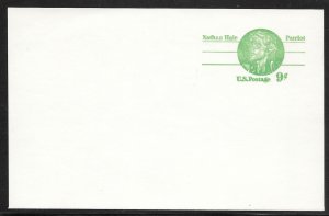 #UX72 Unused Nathan Hale MNH postal card (my1712)