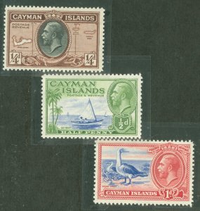 Cayman Islands #85-87 Unused Single (King)