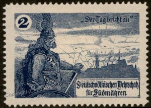 Austria Germany WWI-era South Moravia Patrotic Donation Stamp 93754