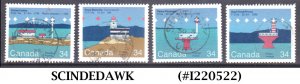 CANADA 1985 CAPEX 87 INTERNATIONAL STAMP EXHIBITION, TORONTO/LIGHTHOUSES 4V USED