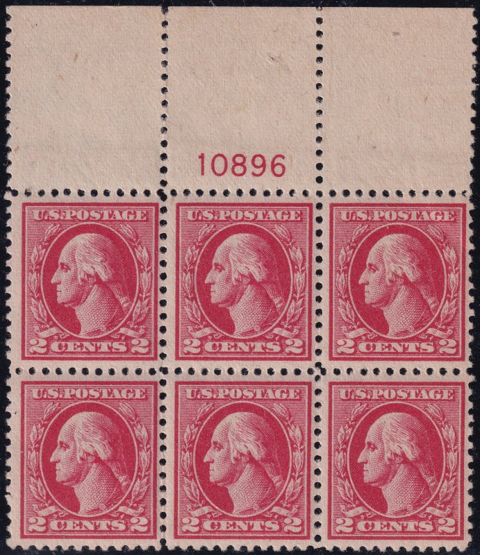 #526 Mint NH, VF, Plate number block of 6 (CV $450) (CV $57.5 - ID49739) - Jo...