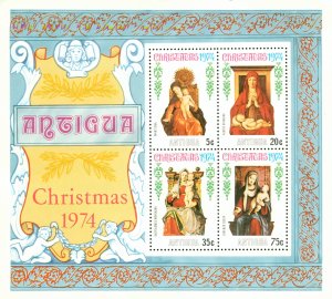 R70-0004 ANTIGUA 360a MH SS CHRISTMAS 1972  BIN $1.00 (2)