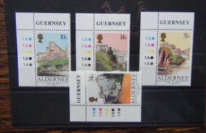 Alderney 1986 Alderney Forts set MNH 