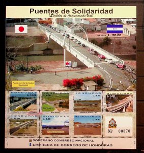 HONDURAS Sc C1148 NH SOUVENIR SHEET OF 2003 - BRIDGE - (CT5)