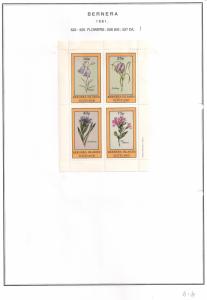 SCOTLAND - BERNERA - 1981 - Flowers (4) - 4v Perf Sheet - MLH