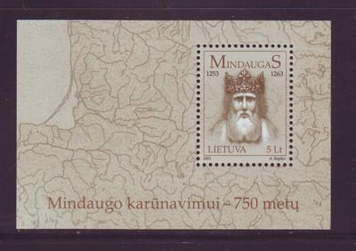 Lithuania Sc 749 2003 750yrs Mindaugus stamp sheet mint NH