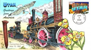 #3604 Greetings From Utah Collins FDC