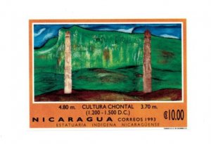 Nicaragua 1994 -  Cultural Pillars - Souvenirs Stamp Sheet - Scott #2007 - MNH
