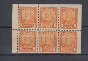 #149a Scroll issue 1c x 6 Booklet pane VF MNH huge wide margins Cat $67 Canada