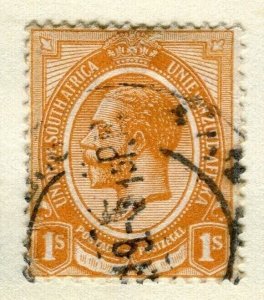 SOUTH AFRICA; 1913 early GV issue fine used 1s. value