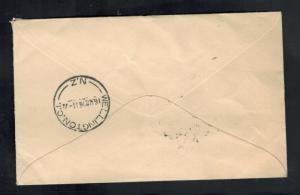 1936 Blenheim New Zealand Airmail Cover to USA # C6 to C8