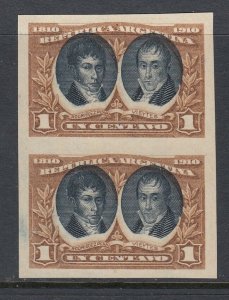 Argentina 1910 Centenary 1c Colour Trial Plate Proof Pair. Scott 161 var