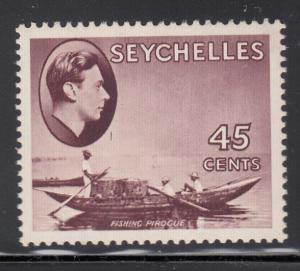 Seychelles 1938-41 MH Scott #140 45c Fishing pirogue - George VI