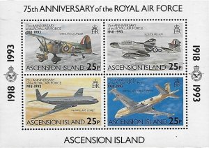 Ascension Scott #'s 561 MNH