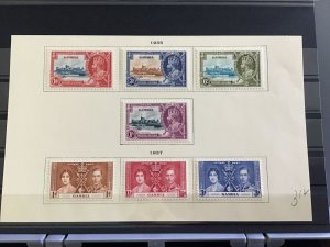 Gambia 1935-1937  mounted mint   stamps R29724