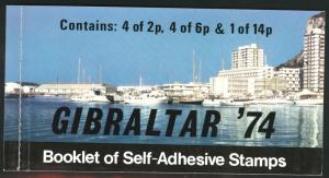 Gibraltar Scott 309a MNH** Gibraltar 74 Booklet