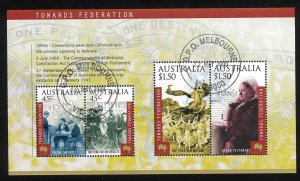 Australia (2000) Sc#1981 THE MOVE TOWARDS FEDERATION S/S CTO