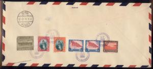 Guatemala 1936 Hindenburg Zeppelin 3rd North American Flight  Cover 90714