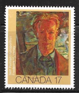 Canada 888: 17c Frederick H. Varley, Self Portrait, used, VF