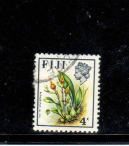 FIJI #308 1971 4a QEII & PARROT F-VF USED