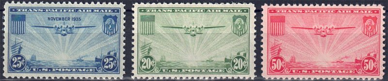 US Scott # C20-22 VF MNH